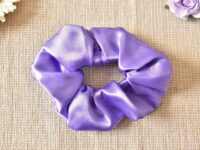 chouchou en satin violet