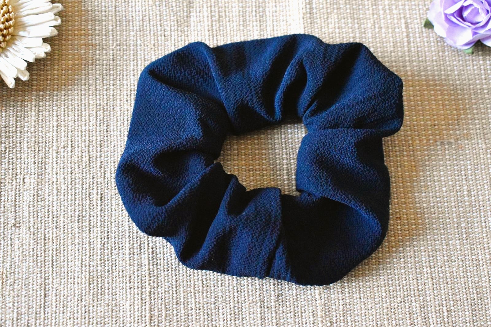 chouchou bleu marine