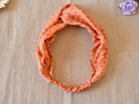 bandeau orange à motifs