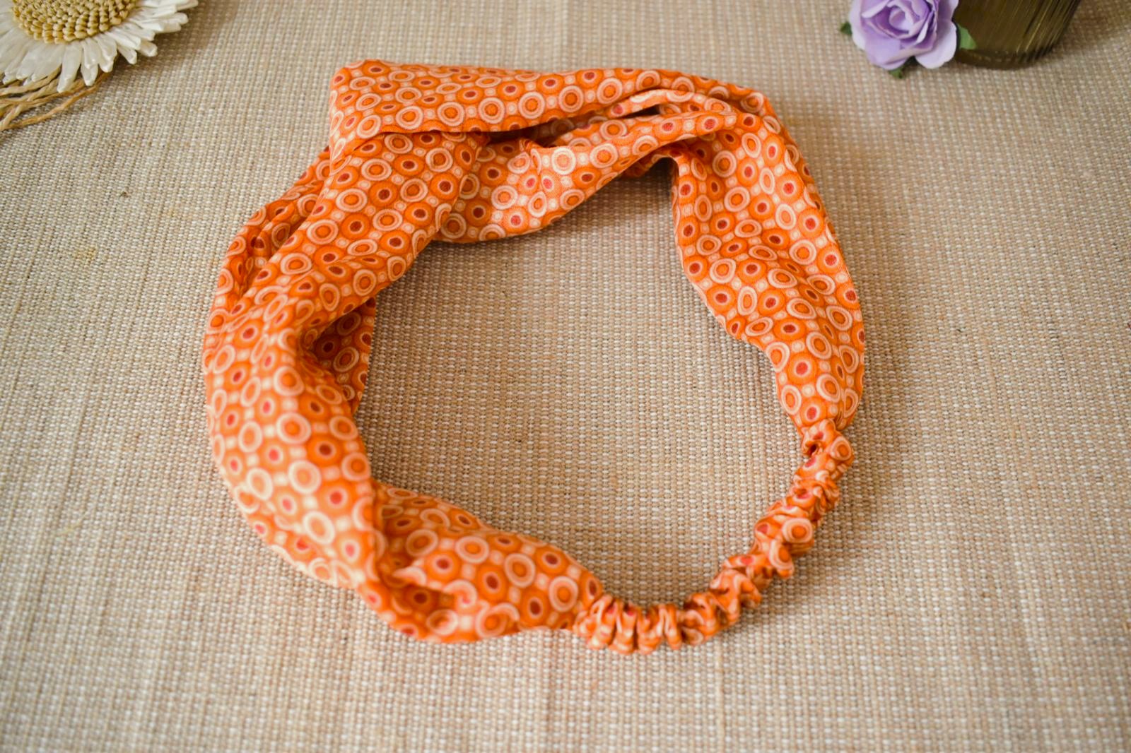 Bandeau - Orange à Motifs – Image 2