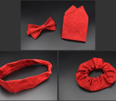 Ensemble Rouge Noeud Papillon