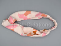 Bandeau Rose Motifs Pastels 2