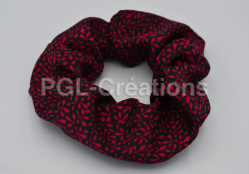 Chouchou noir motifs rouge