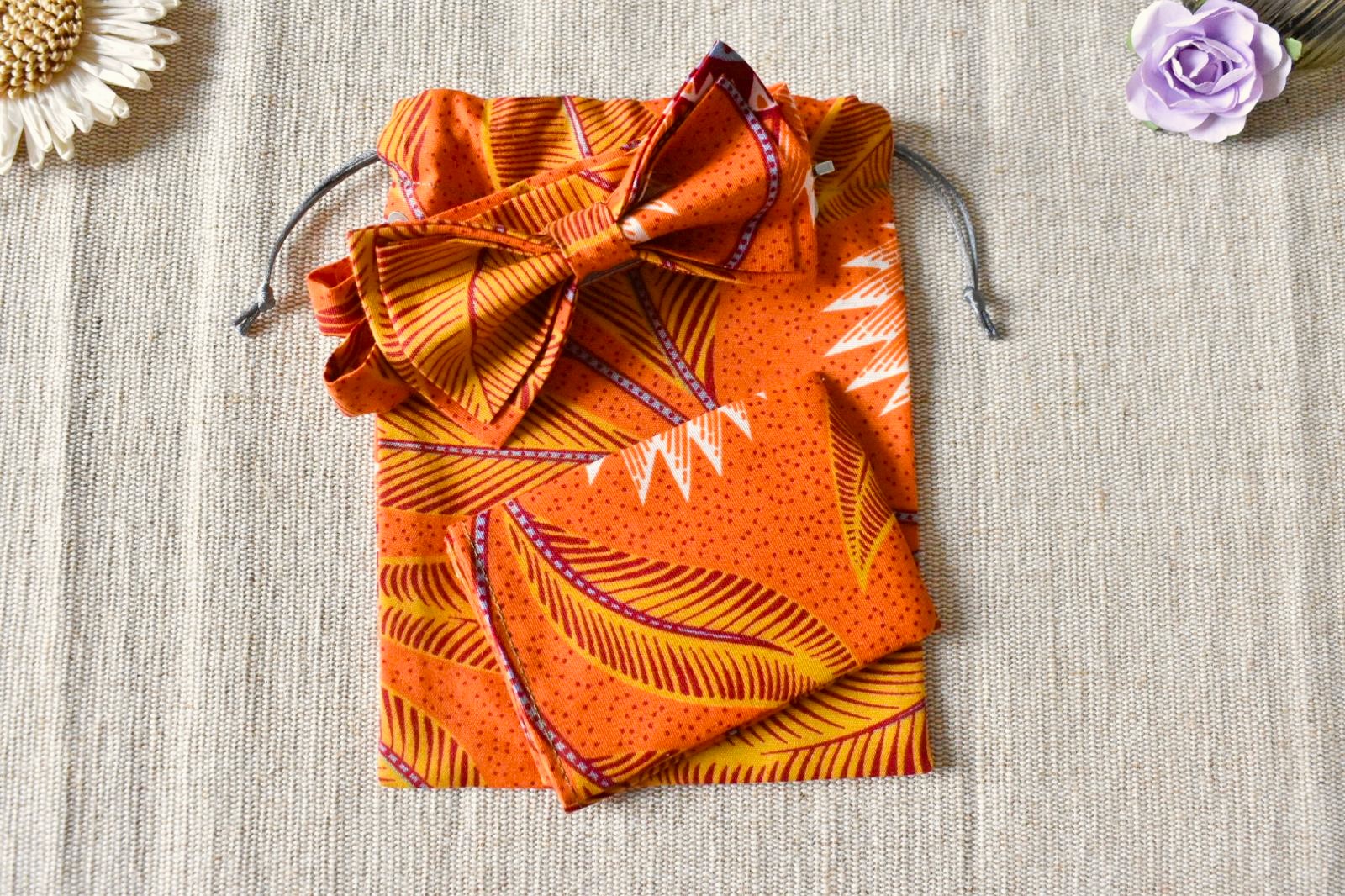 noeud papillon wax orange