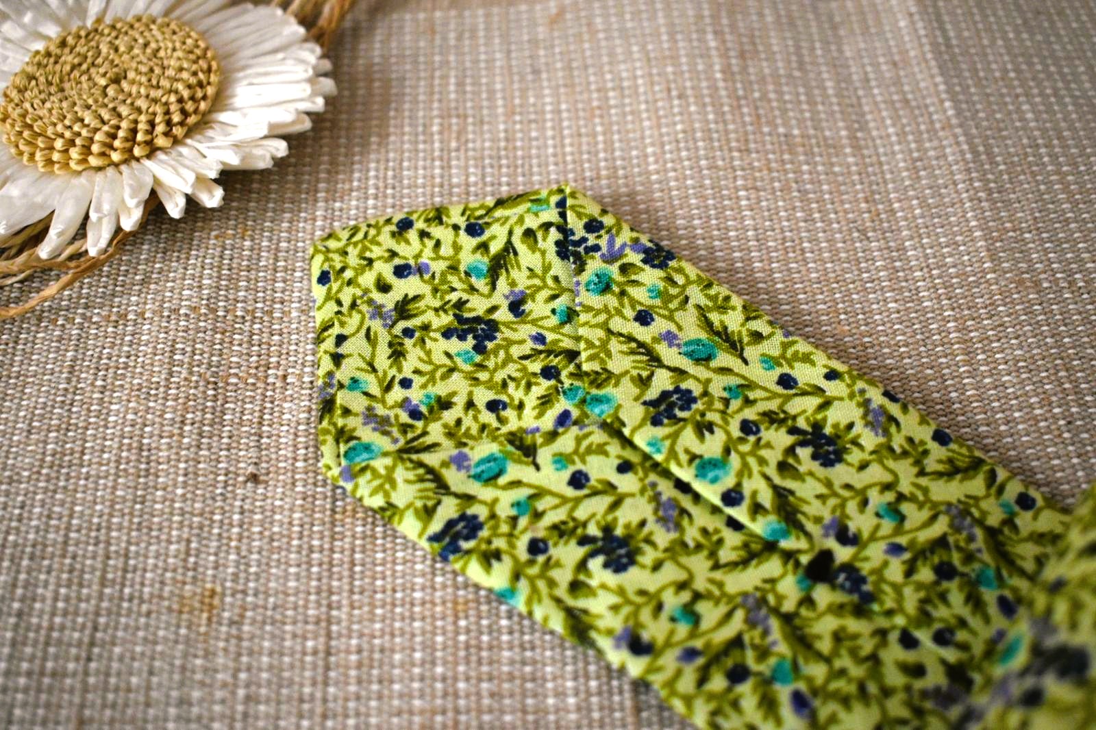 Cravate & Pochette - Vert Floral – Image 4