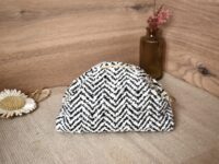 Trousse Velours - Noir et Blanc