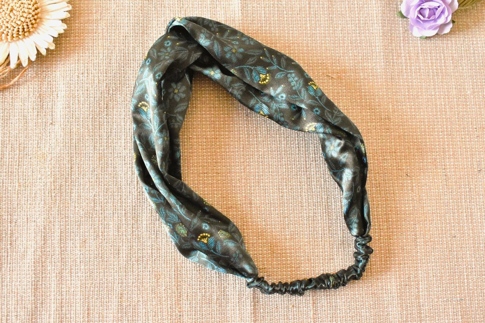 Bandeau - Vert Motifs Floraux – Image 2