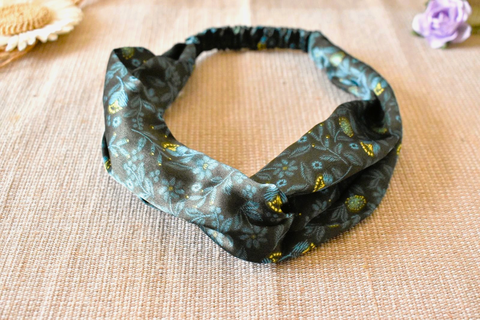 Bandeau - Vert Motifs Floraux – Image 3