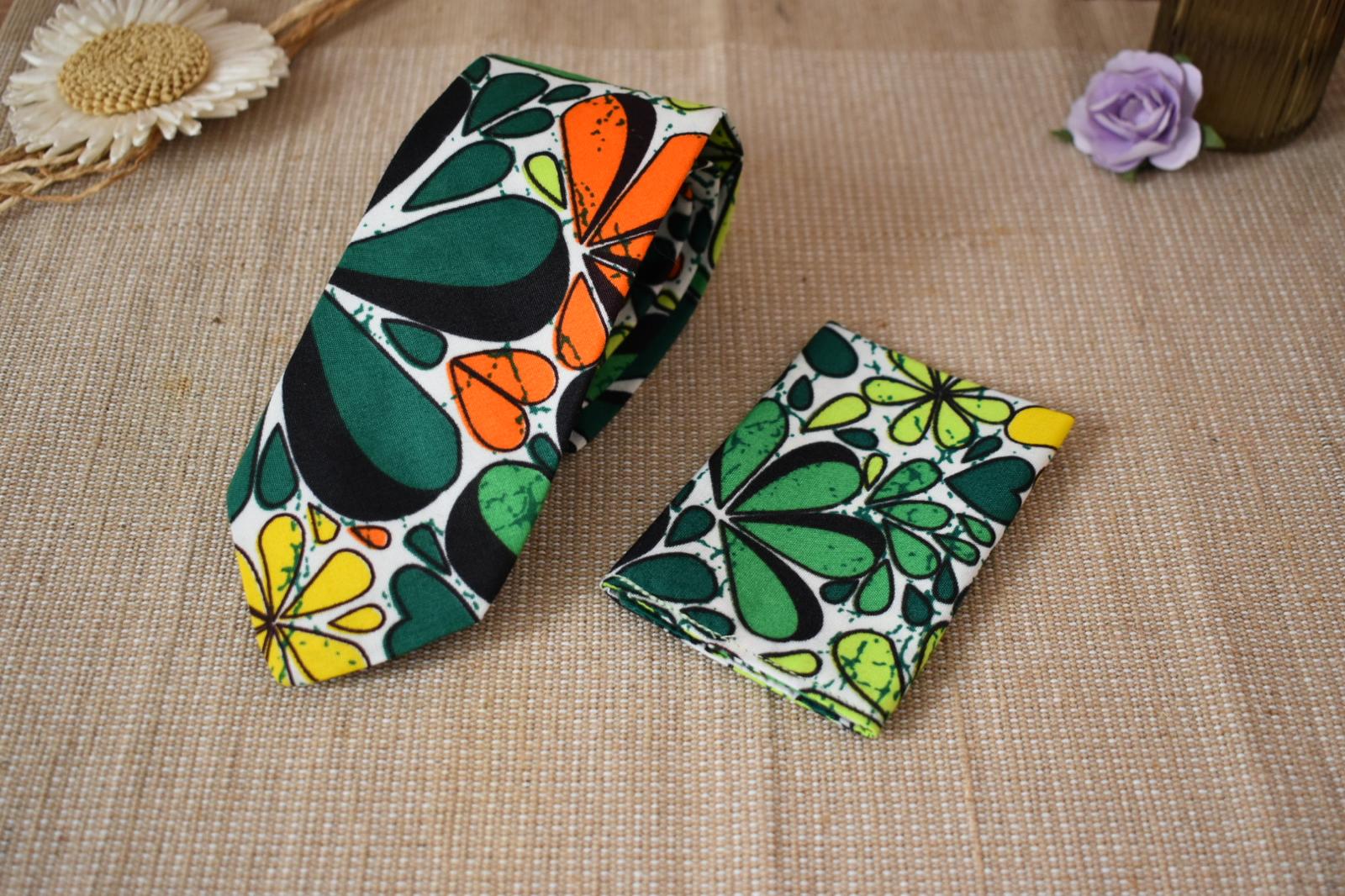 Cravate & Pochette - Wax Floral – Image 4