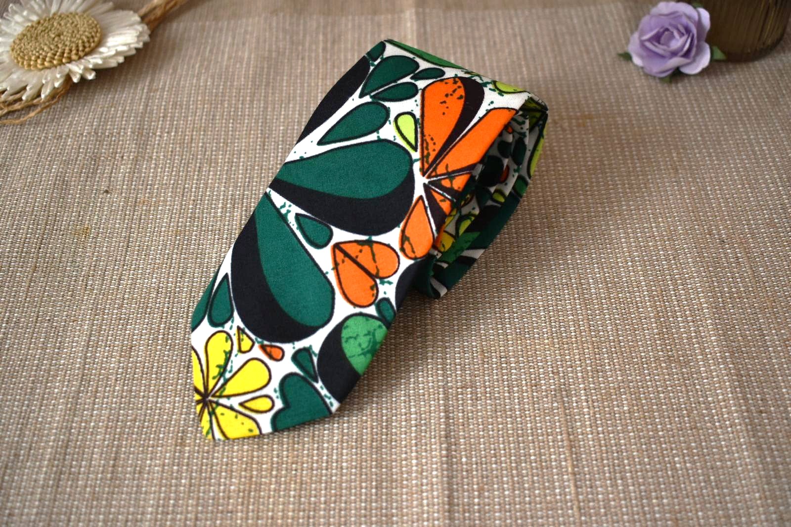 Cravate & Pochette - Wax Floral – Image 3
