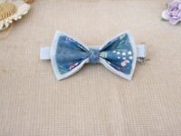 Nœud Papillon - Bleu Clair et Motifs