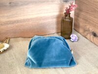 trousse velours bleu