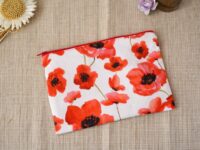 Trousse Plate - Coquelicot